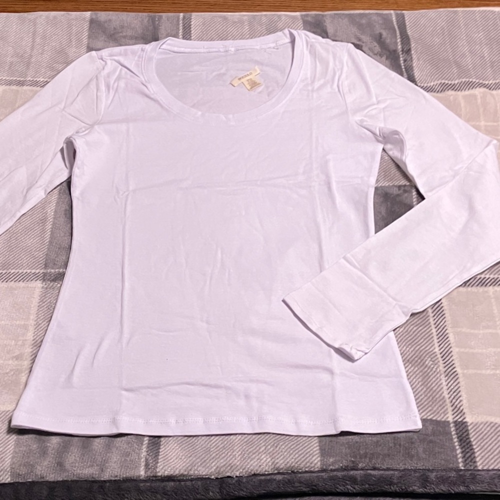 Bozzolo Crisp White Long Sleeve Tee